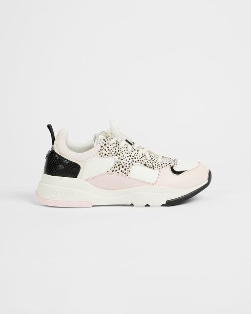 <P>Imitation Cheetah Chunky Runner</P>